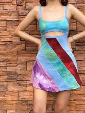 Cider 13 Going on 30 Jenna Rink Replica Cut Out Mini Dress Size S Unique Art 4 8